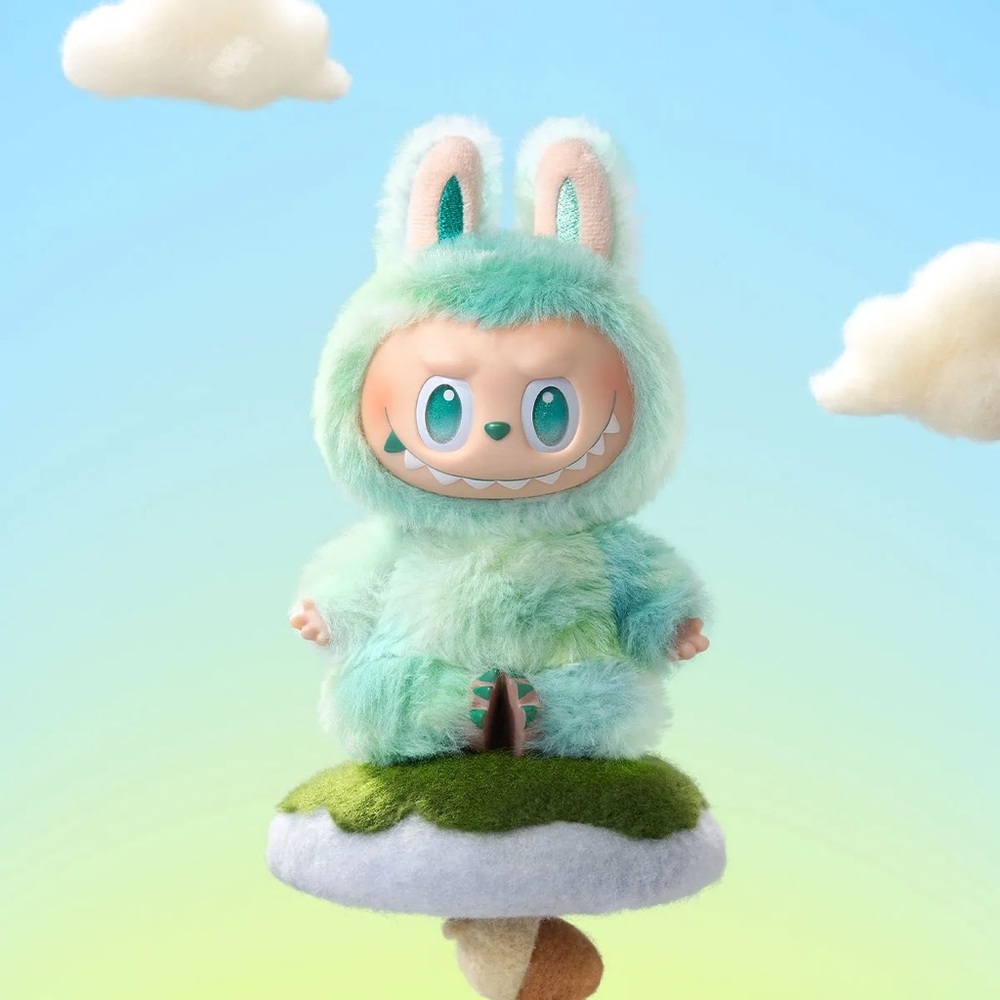 POP MART Biginto Energy Plush Keychain - Peach - Picture 7 of 9